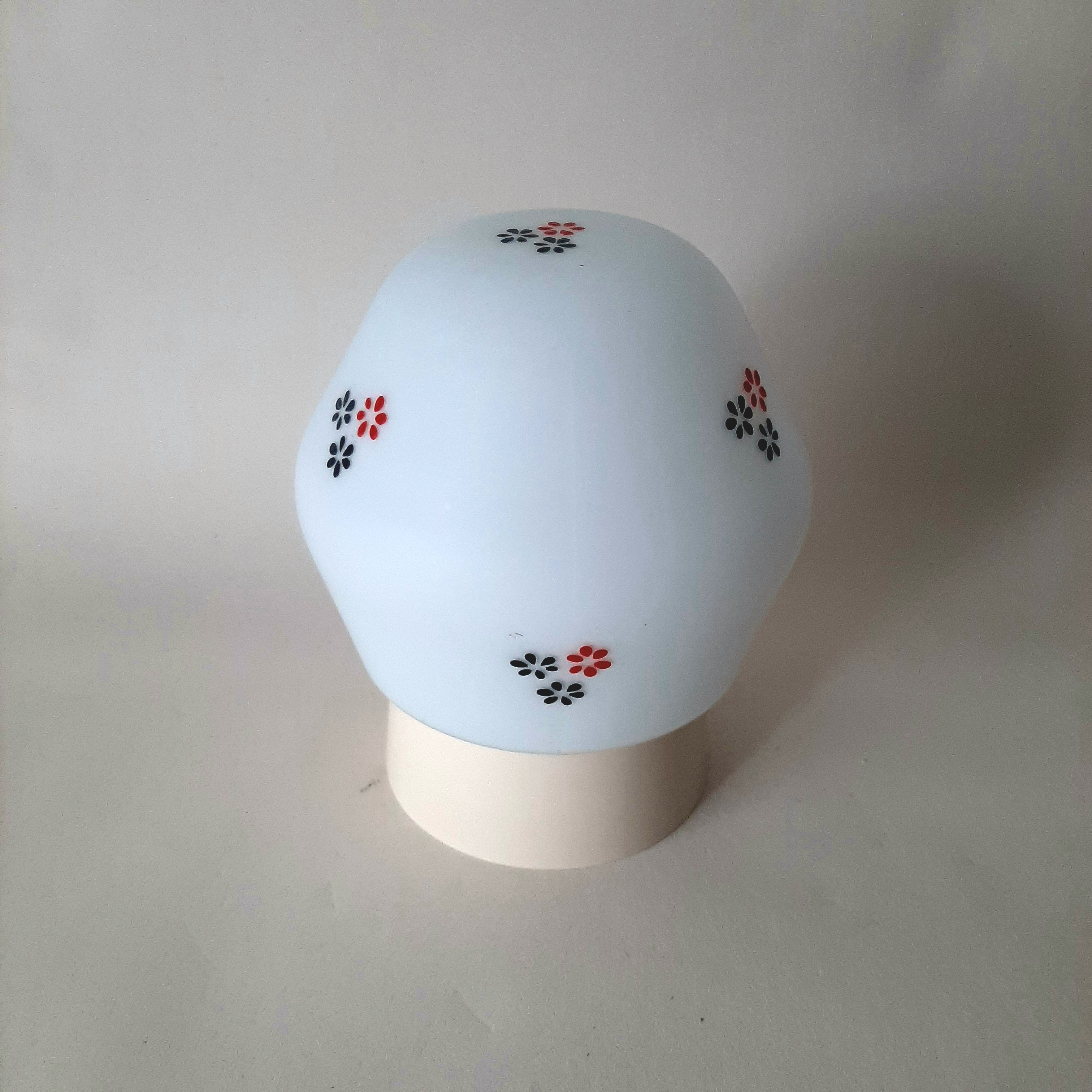 Philips schroefbol | Vintage plafondlamp met bloem decor | MCM