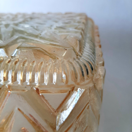 Glazen lampenkap met amberkleurige gloed | Lampenkap ter vervanging | Stijlvolle lampenkap voor plafondlamp