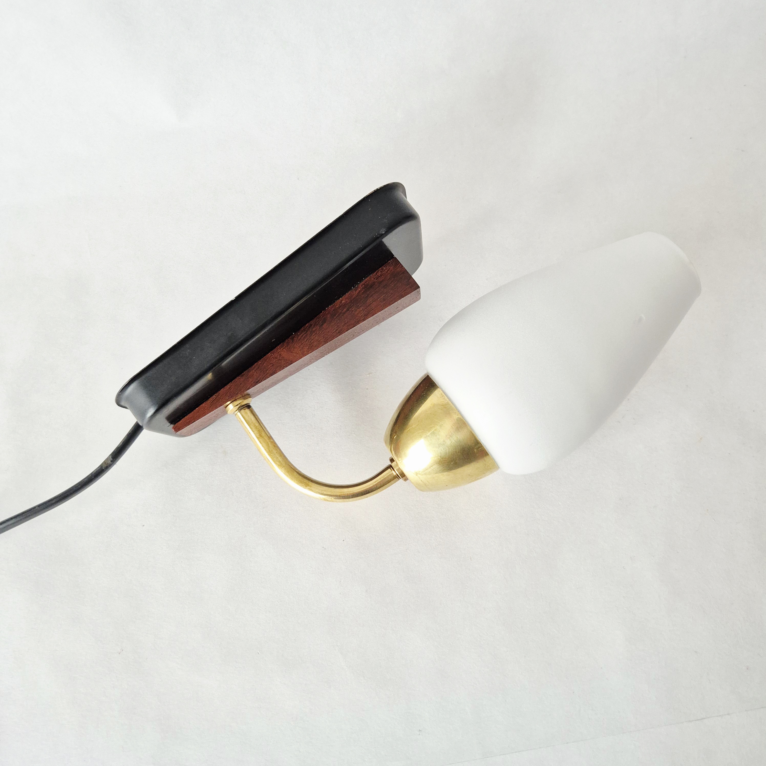 Wandlamp metaal zwart | Jaren 60 wandlampje