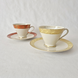 Set van 2 vintage Bavaria Mitterteich kop met schotels