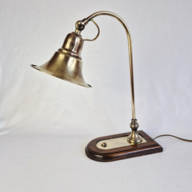 Vintage Messing bureaulamp