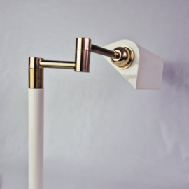 Vintage Design  Bureau Lamp Wit & Goud