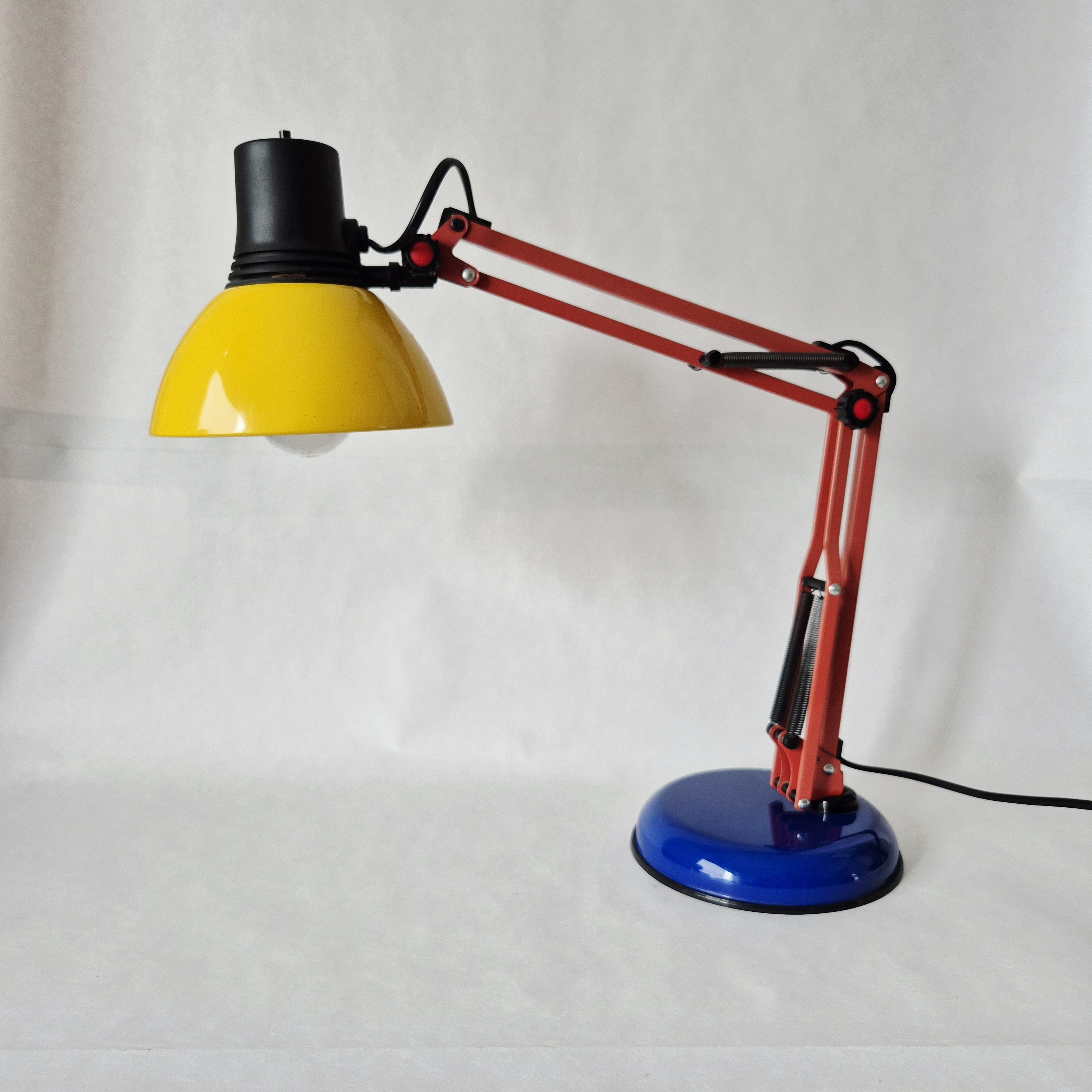 Memphis design bureaulamp | Vintage tafellamp uit de jaren 80