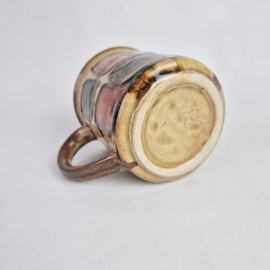 Jaren 70 mok met retro patroon | Vintage beker