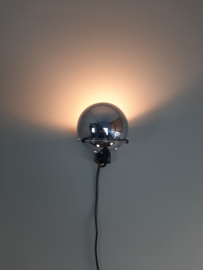 Gepo wandlamp chroom, eyeball lamp