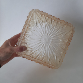 Glazen lampenkap met amberkleurige gloed | Lampenkap ter vervanging | Stijlvolle lampenkap voor plafondlamp