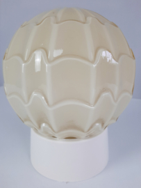Thabur schroefbol, Art Deco plafondlamp in beige/geel
