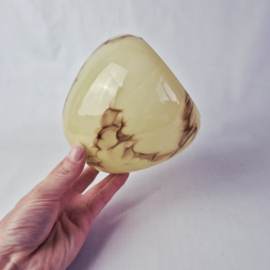Art Deco lampenkap gemarmerd opaline glas