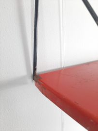 Jaren 60 Pilastro wandrek met 2 planken