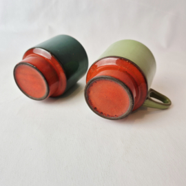 Set van 2 vintage koffie kopjes 't Vuur