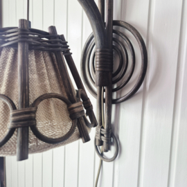 Vintage Rotan Wandlamp