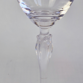 Set kristallen wijnglazen |  Vintage kristallen glazen met bewerkte voet