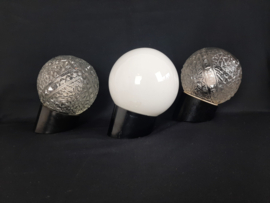 Bakelieten schuine schroefbolhouder met bewerkte of witte bol