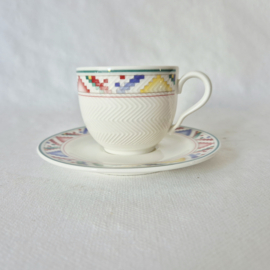 Villeroy en Boch Indian Look kop en schotel