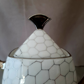 Porcelaines Limoges theekan, porseleinen kan, Frans porselein