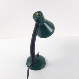 Vintage groene tafellamp, jaren 70 bureaulamp