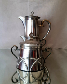 Art Deco Koffiestel, koffieset, Art Deco design, jaren 30 patroon