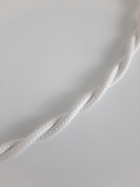 Stofkabel wit gedraaid