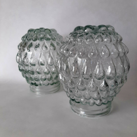 Jaren 60 Lampenkap Schroefbol Bubbelglas
