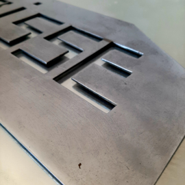 Art Deco bord Caisse | Origineel Art Deco uithangbord | French Art Deco sign
