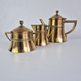 Art Deco theestel | Theeset Kallmeyer & Harjes | Art Deco jaren 30 patroon