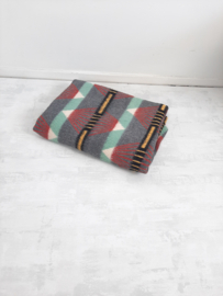 Vintage jaren 70 deken | plaid | MCM | ruit-patroon