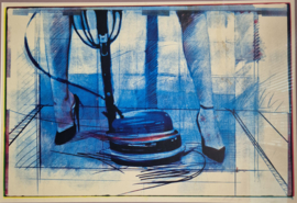 Zeefdruk Steven Scheffer | Proefdruk 1/1 | Doe de boen | Origineel kunstwerk Steven Scheffer 1981