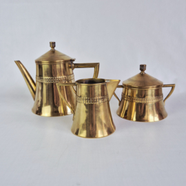 Art Deco theestel | Theeset Kallmeyer & Harjes | Art Deco jaren 30 patroon