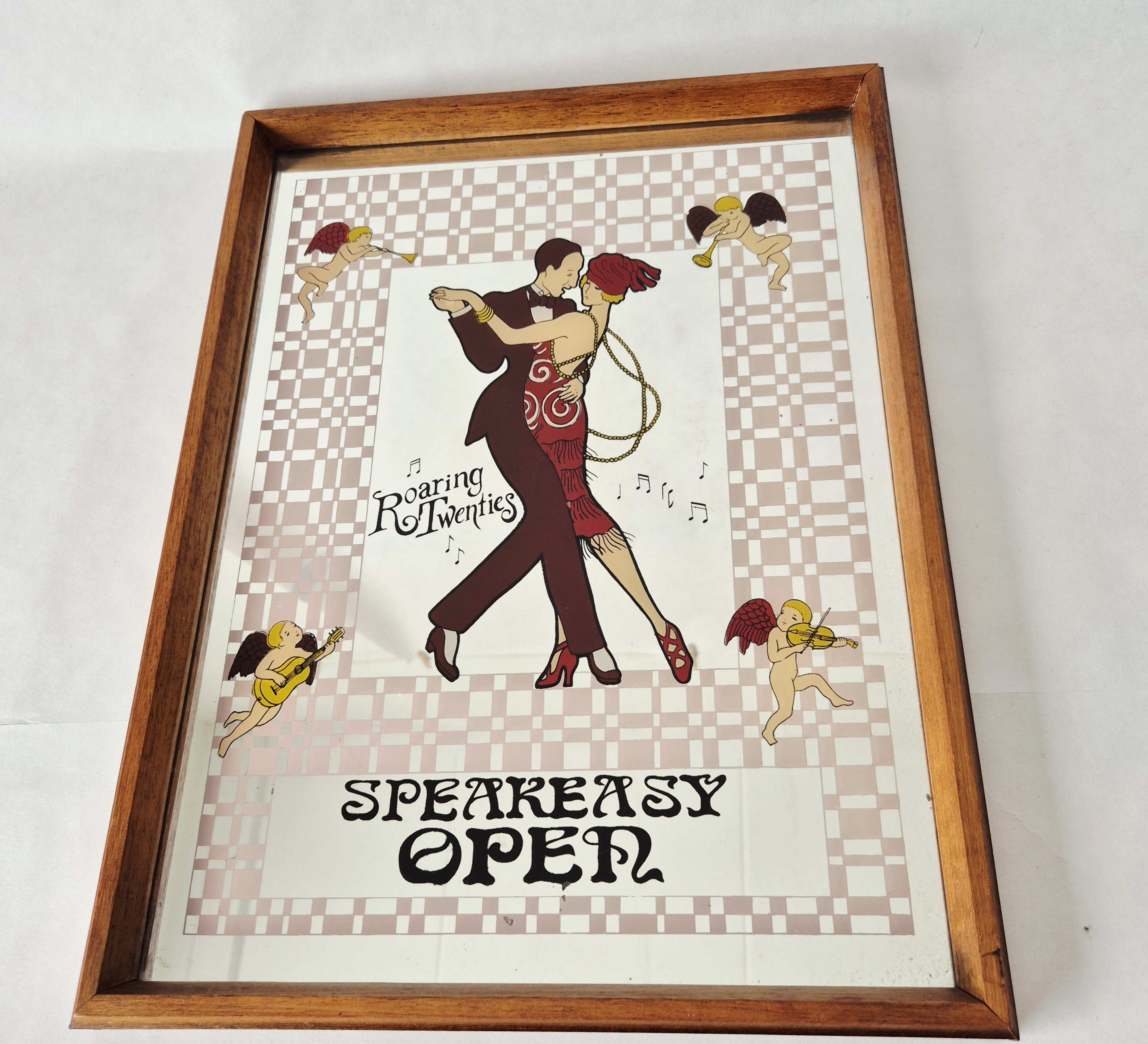 Vintage spiegel Speakeasy Open | Reclamebord | Roaring twenties | Charleston dans