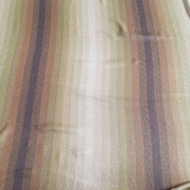 Vintage gordijnen, jaren 50 raambekleding groen, bruin. 210 cm x 285 cm