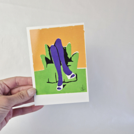 Retro Pop Art Ansichtkaarten Set van 4