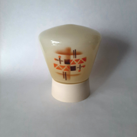 Jaren 50 plafondlamp | Schroefbol plafonniere | Kleurrijke plafondlamp