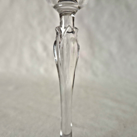 Set kristallen wijnglazen |  Vintage kristallen glazen met bewerkte voet