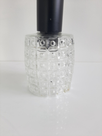 Set van 2 vintage hanglampen met glazen lampenkap, 60s design