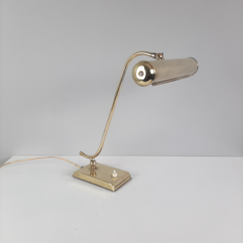 HECA Edam tafellamp | Messing bureaulamp | Leeslamp