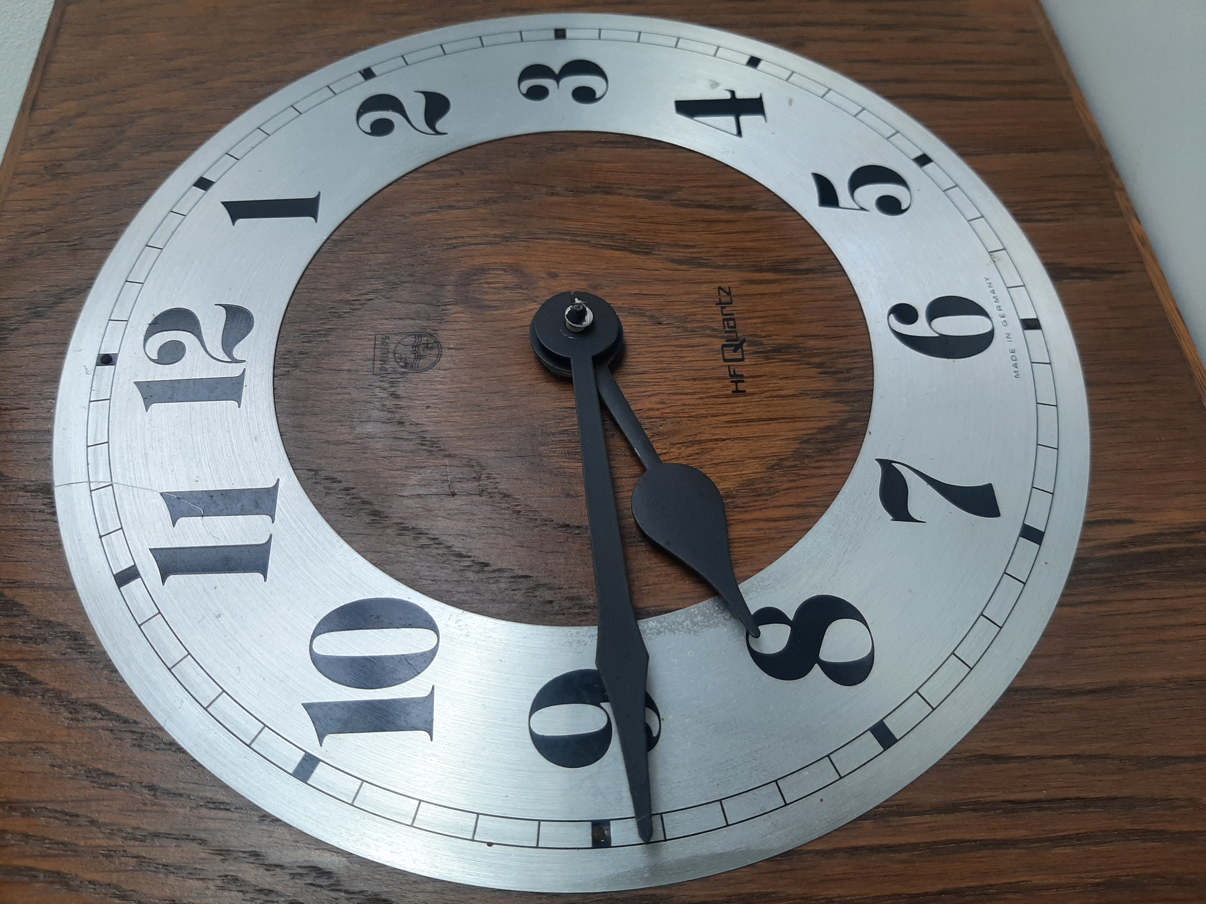 Wandklok Philips | Vintage houten klok | Philips HR5581 | HF Quartz