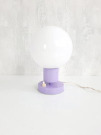 Space age jaren 70 paarse tafellamp - Vintage tafellamp met bol lila