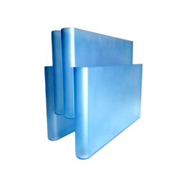 Vintage lectuurbak Giotto Stoppino voor Kartell - "Portariviste" Blauw