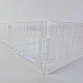 Vintage acryl casettebandjes box