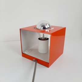 Vintage wandlamp van Philips | Jaren 70 kubus lamp | Oranje