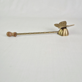 Vintage Messing Kaarsendover met Vlinder