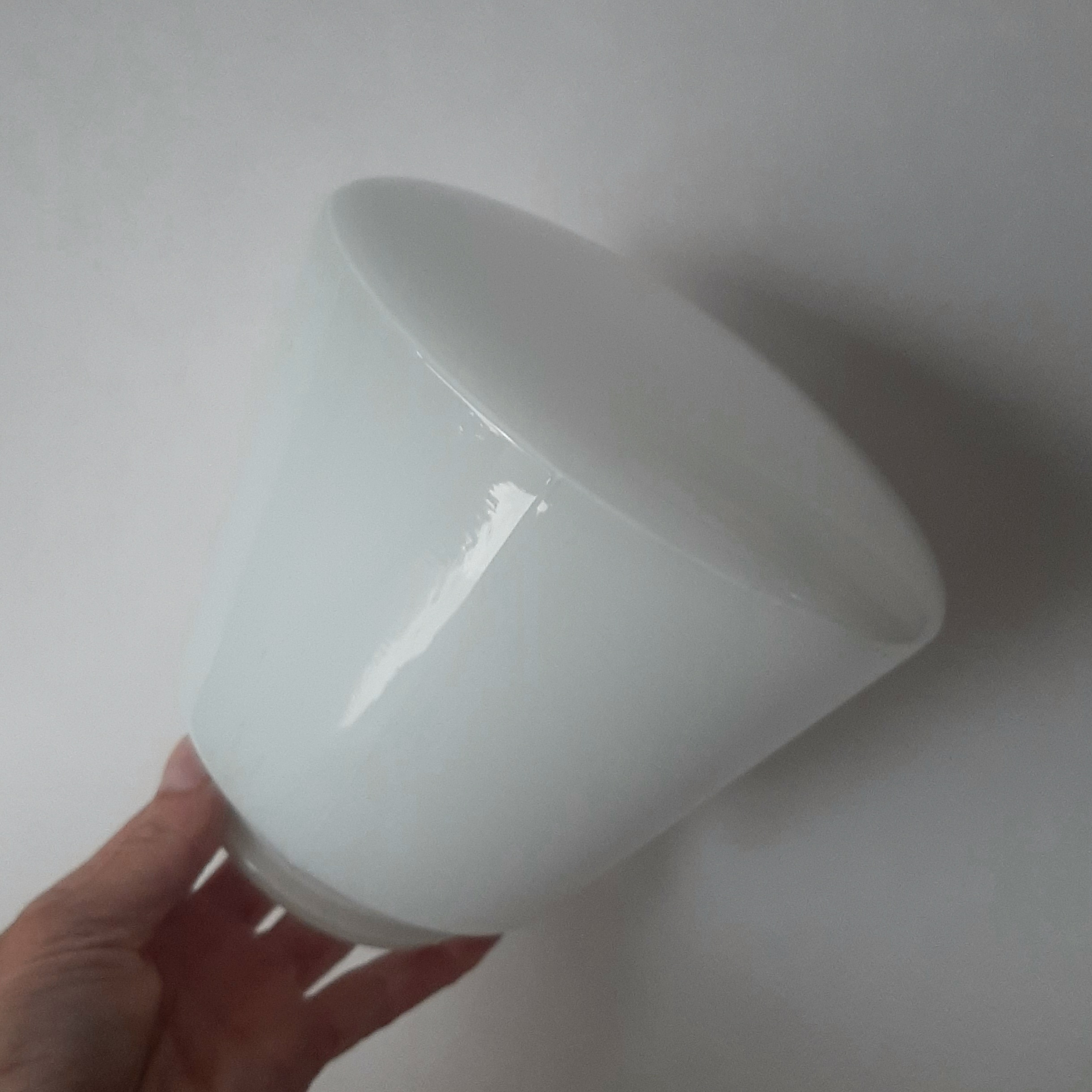 Jaren 30 lampenkap opalineglas | Art Deco glazen schroefbol | Lampenkap ter vervanging