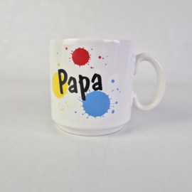 Vintage papa mok in Memphis-stijl