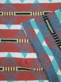 Vintage jaren 70 deken | plaid | MCM | ruit-patroon