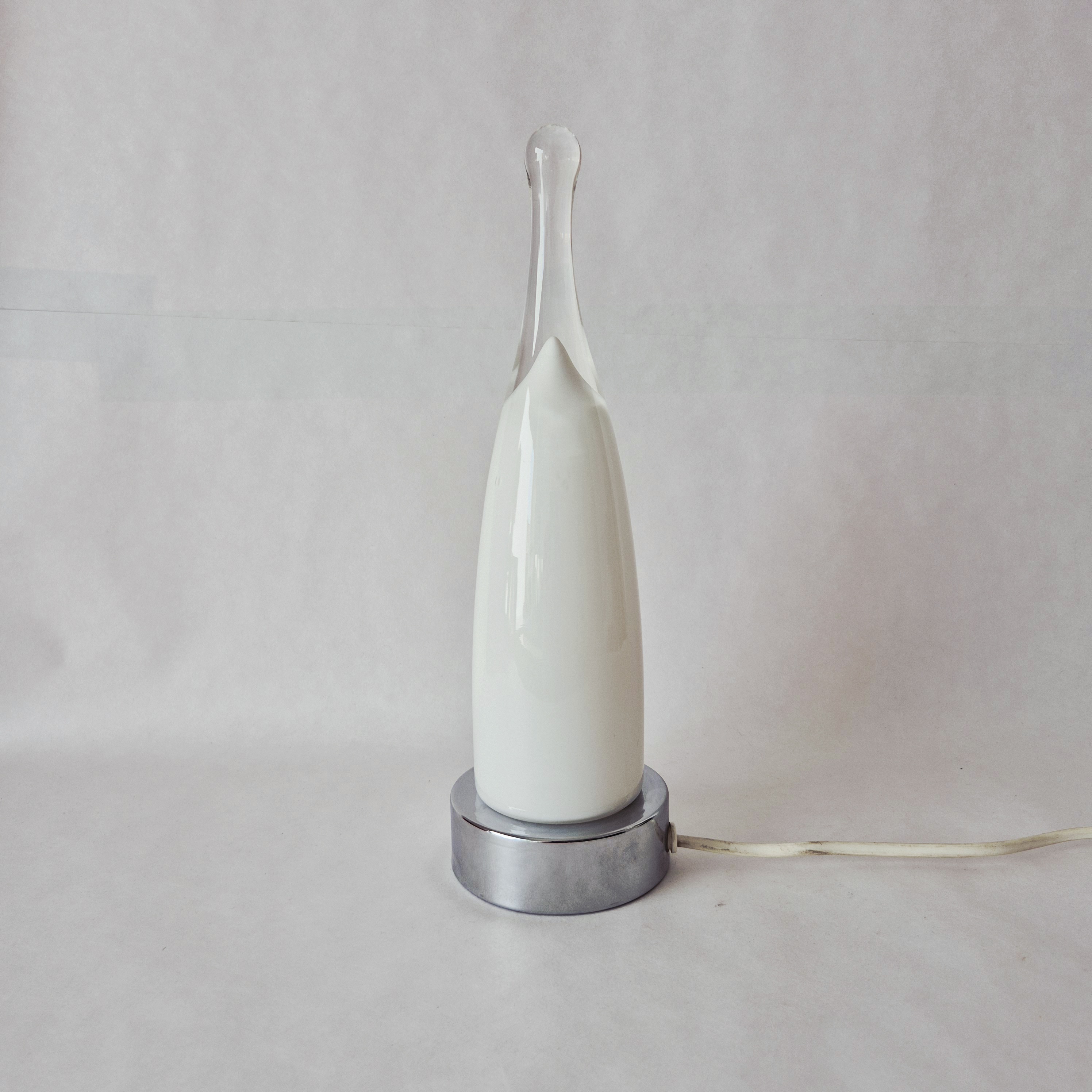 Jaren 90 Ikea tafellamp | Vintage glazen schemerlamp | Y2K lamp