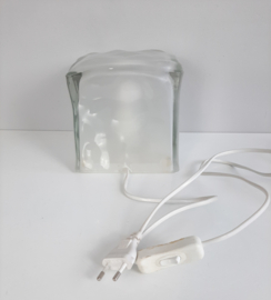 Vintage Ikea ijsblok tafellamp | TYP B0012 | Iviken "Ice Cube"