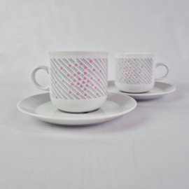 Vintage Eversberg West-Duitsland Kop en Schotel | Jaren 80 | Set van 2