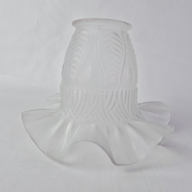 Jaren 50 lampenkap glas in Art Nouveau stijl