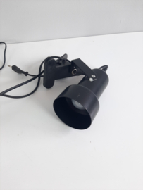 Jaren 80 zwarte klemlamp | Leeslamp