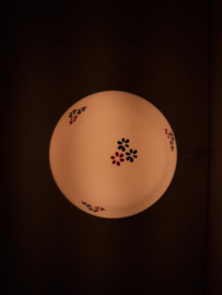 Philips schroefbol | Vintage plafondlamp met bloem decor | MCM